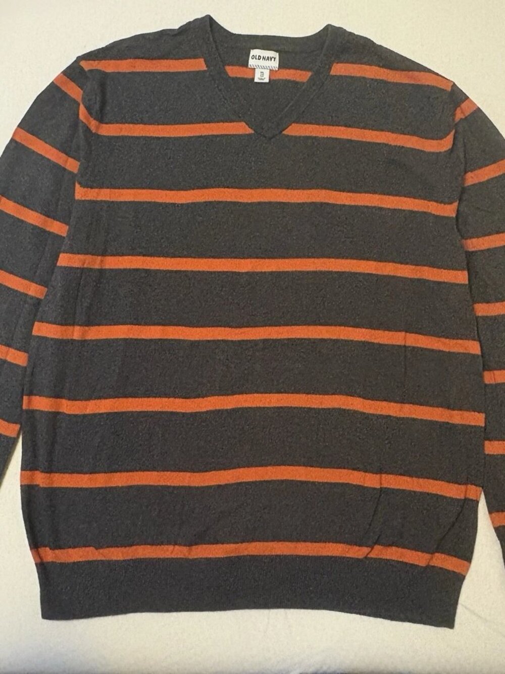Old Navy Men's V-Neck Striped Pullover Sweater 2XL